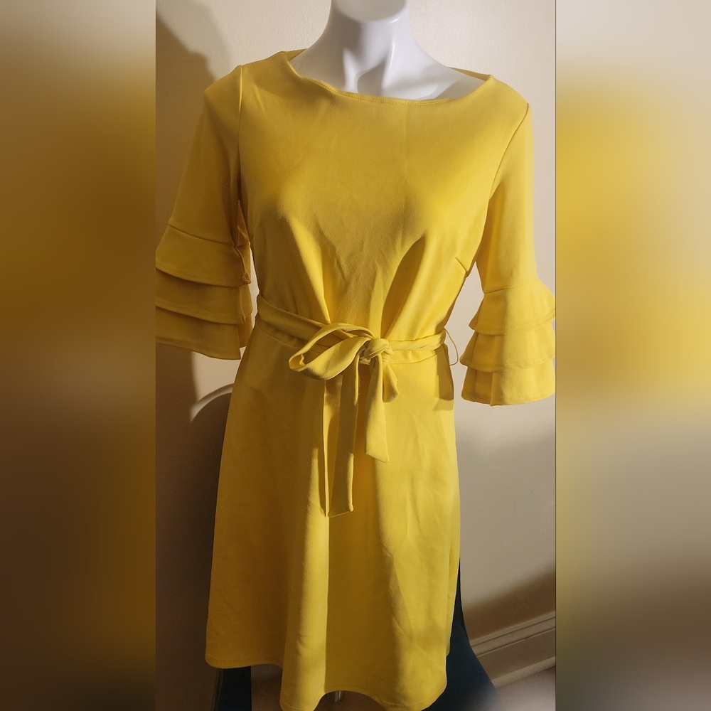 GLAMOUR  YELLOW DRESS